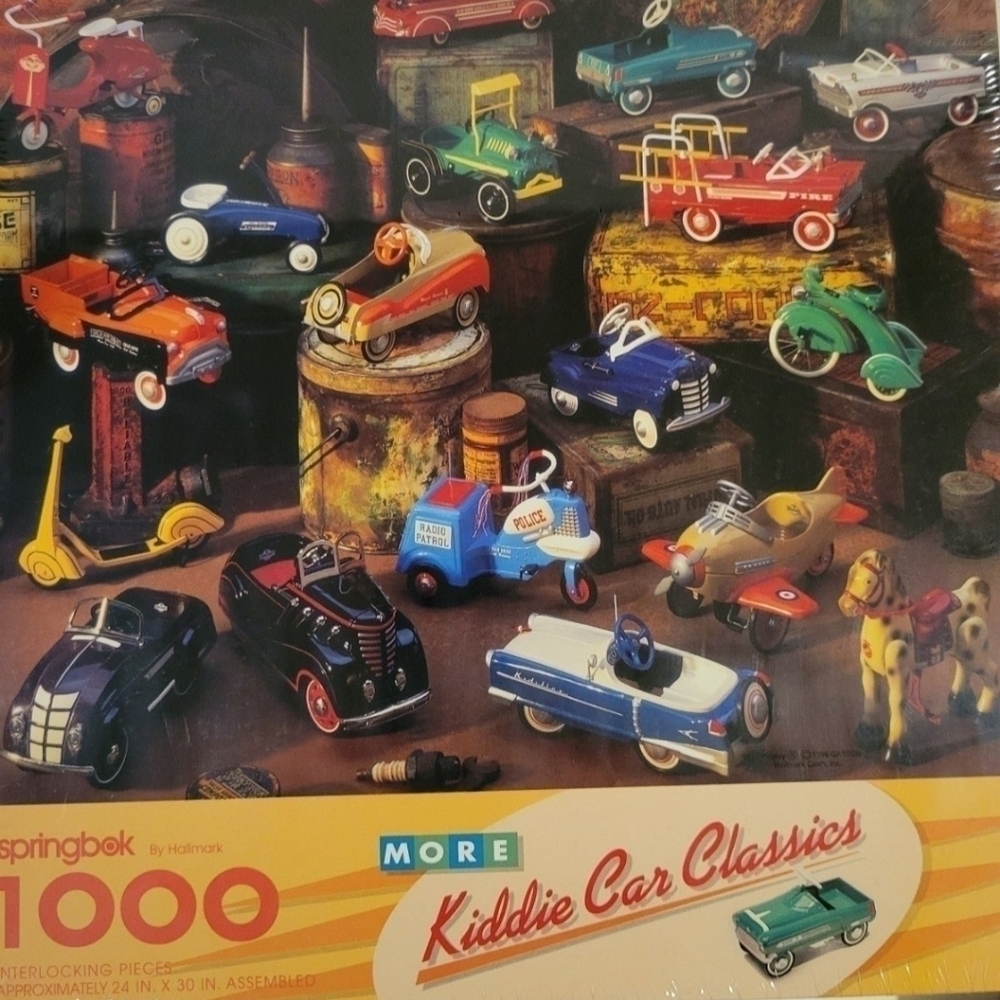 More Kiddie Car Classics 1000 Piece Hallmark Jigsaw Puzzle Factory Sealed
